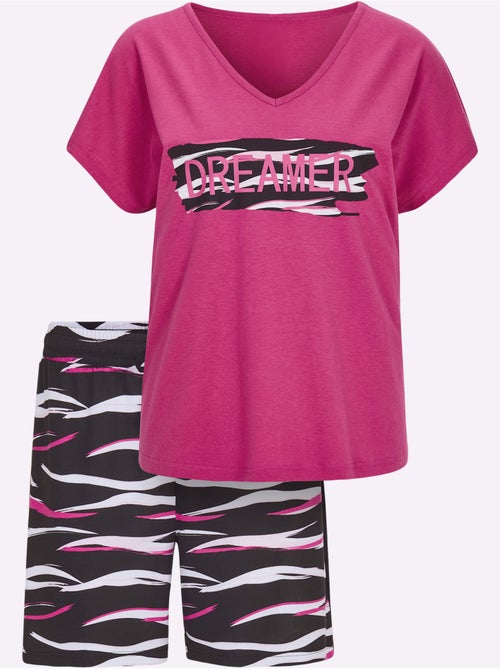 Pyjama Court Jersey Fin - Taille Standard - Witt - Kiabi Pyjama Court Jersey Fin - Taille Standard - Witt - Kiabi