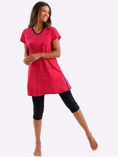 Pyjama Court Jersey Fin - Taille Standard - Witt - Kiabi
