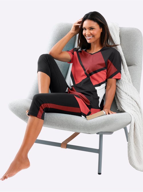 Pyjama Court Jersey Fin - Taille Standard - Witt - Kiabi Pyjama Court Jersey Fin - Taille Standard - Witt - Kiabi