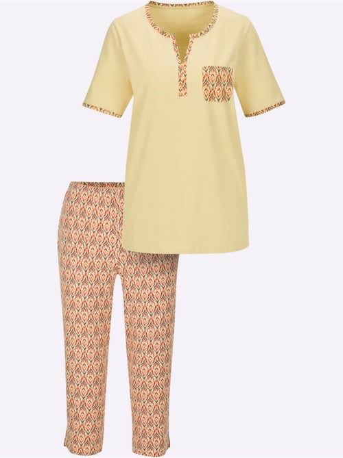 Pyjama Court Jersey Fin - Taille Standard - Witt - Kiabi Pyjama Court Jersey Fin - Taille Standard - Witt - Kiabi