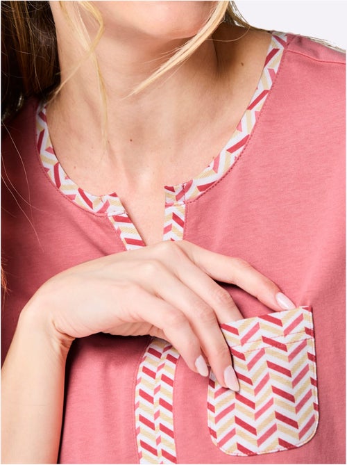 Pyjama court jersey fin - taille standard - witt - Kiabi