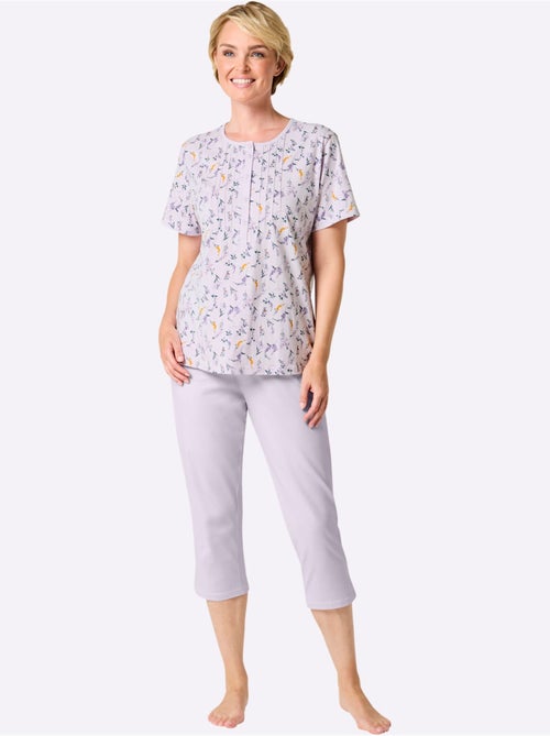 Pyjama Court Jersey Fin - Taille Standard - Witt - Kiabi Pyjama Court Jersey Fin - Taille Standard - Witt - Kiabi
