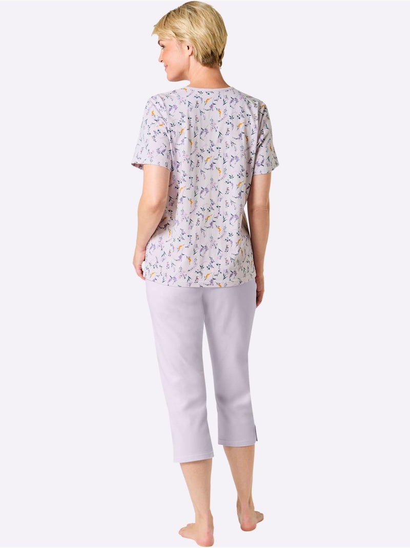 Pyjama Court Jersey Fin - Taille Standard - Witt Rose - Kiabi