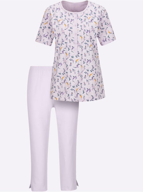 Pyjama Court Jersey Fin - Taille Standard - Witt - Kiabi Pyjama Court Jersey Fin - Taille Standard - Witt - Kiabi