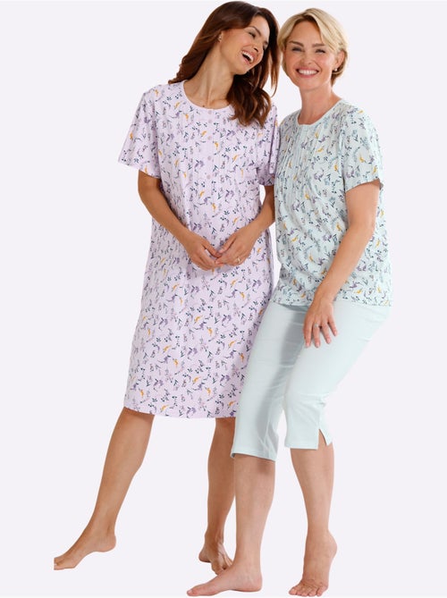 Pyjama Court Jersey Fin - Taille Standard - Witt - Kiabi Pyjama Court Jersey Fin - Taille Standard - Witt - Kiabi