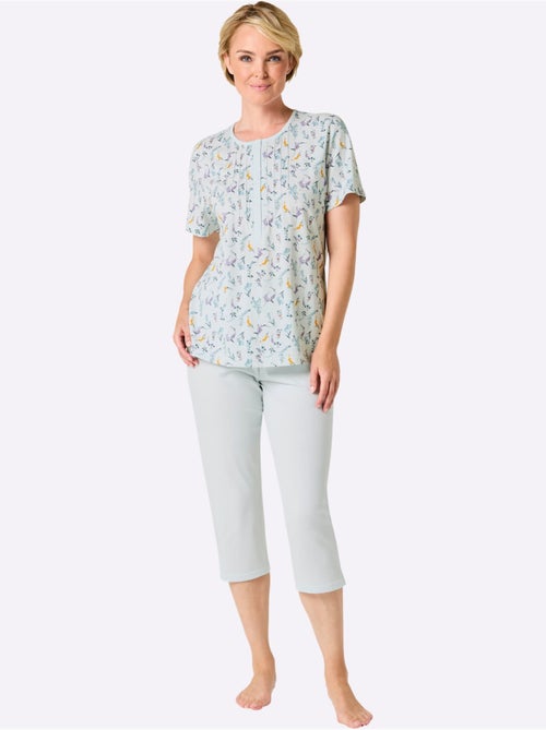 Pyjama Court Jersey Fin - Taille Standard - Witt - Kiabi Pyjama Court Jersey Fin - Taille Standard - Witt - Kiabi