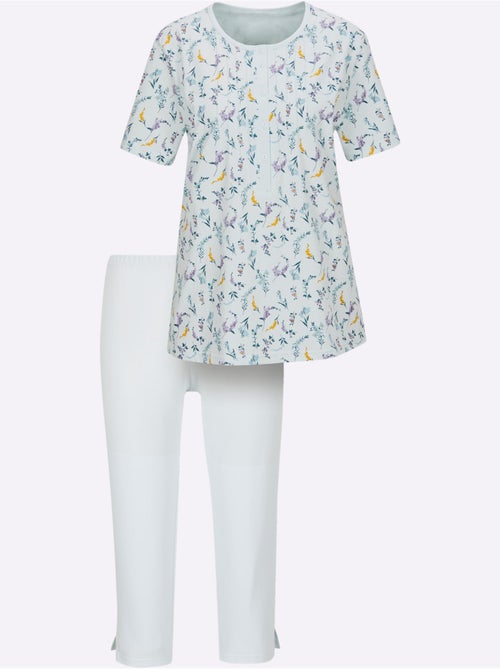 Pyjama Court Jersey Fin - Taille Standard - Witt - Kiabi Pyjama Court Jersey Fin - Taille Standard - Witt - Kiabi