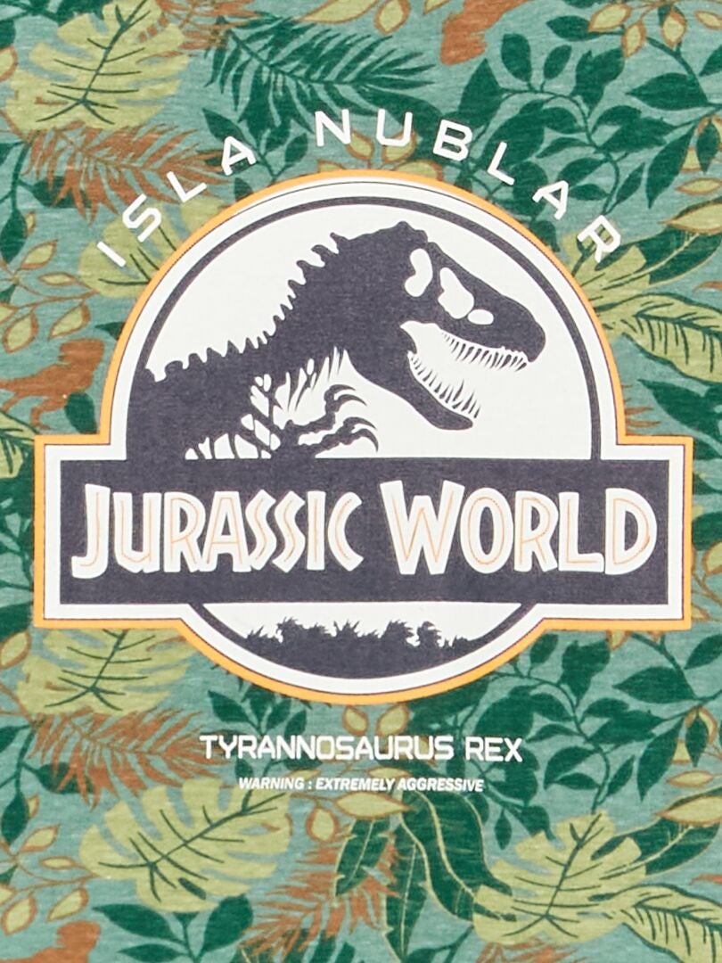 Pyjama court 'Jurassic Park' - 2 pièces Beige - Kiabi