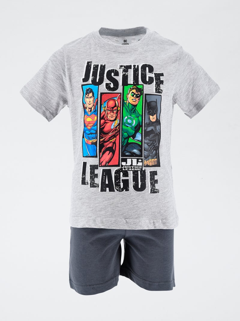 Pyjama court 'Justice League' Gris - Kiabi