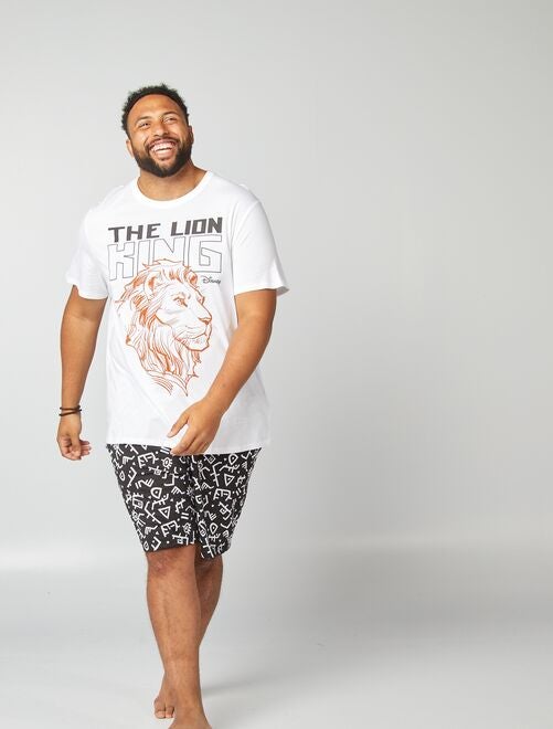 Pyjama court 'Le Roi Lion' short + t-shirt - 2 pièces - Kiabi