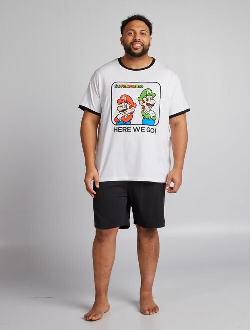 Pyjama court 'Mario' short + t-shirt - 2 pièces - Kiabi