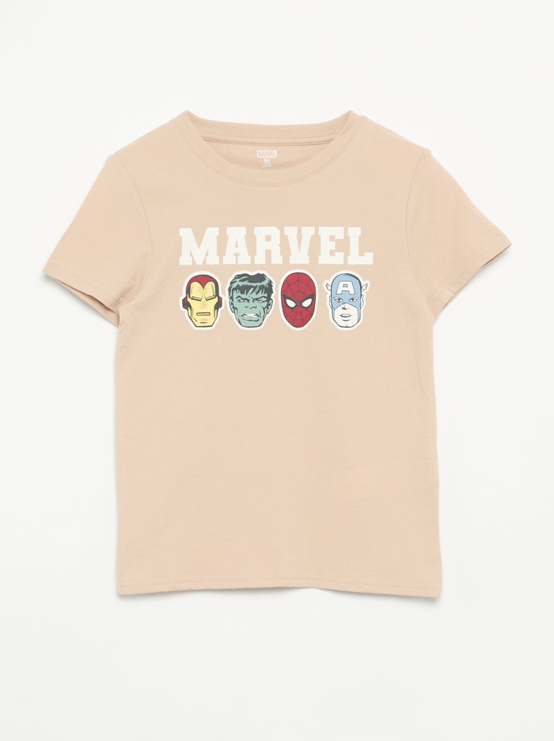 Pyjama court 'Marvel' - 2 pièces Beige - Kiabi