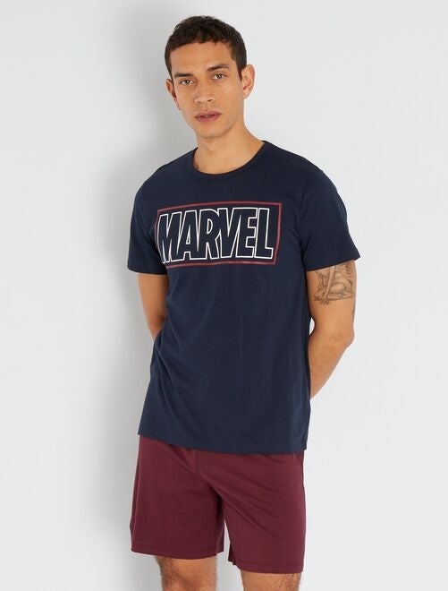 Pyjama court 'Marvel' en jersey - 2 pièces - Kiabi