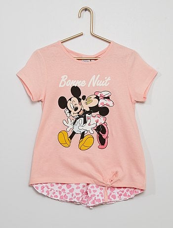 Pyjama court 'Mickey et Minnie'