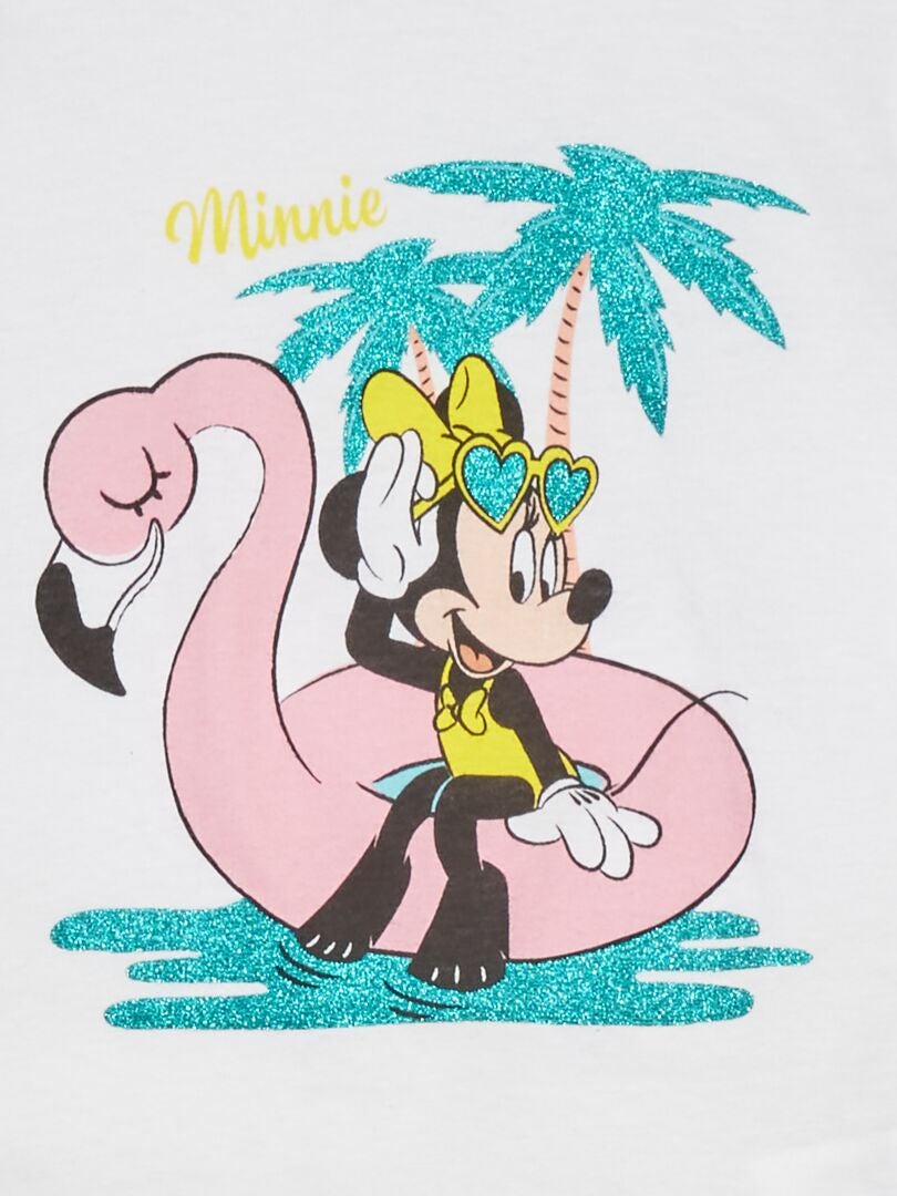 Pyjama court 'Minnie' - 2 pièces jaune - Kiabi