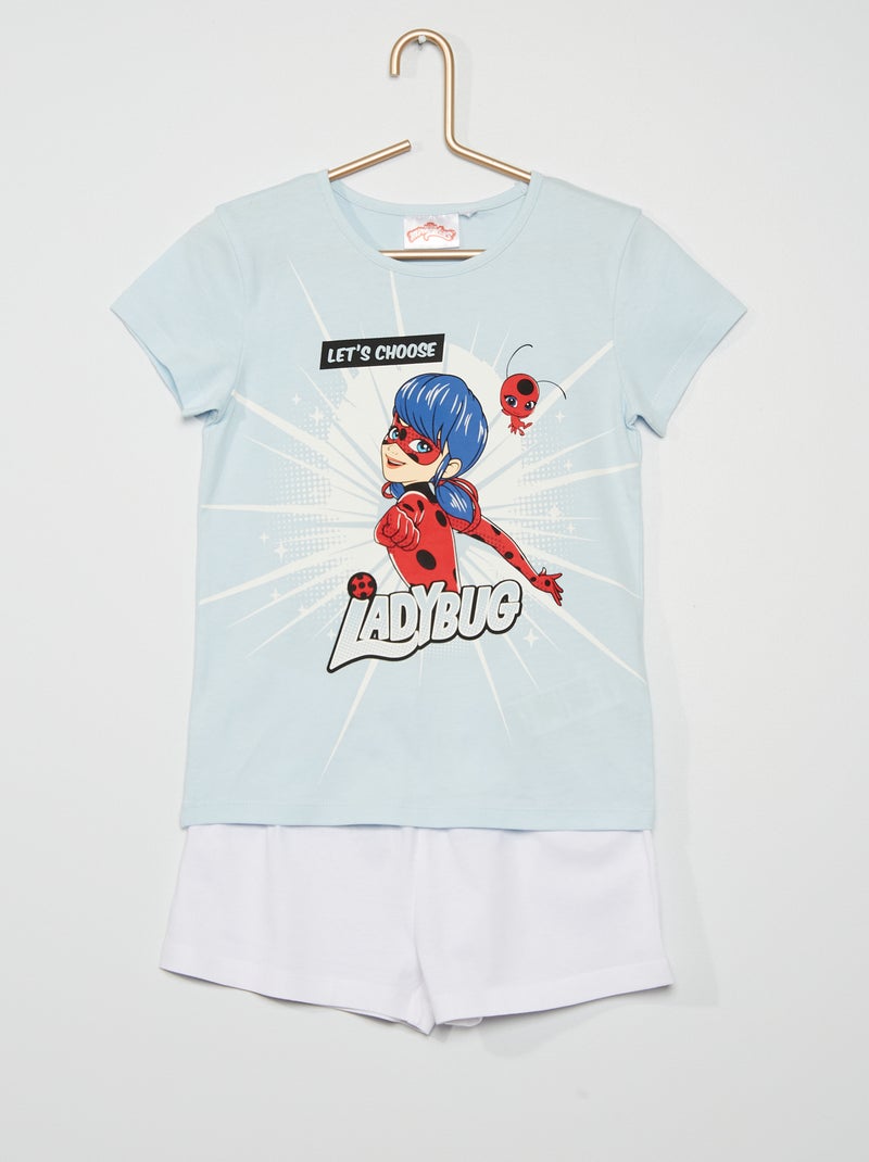 Pyjama court 'Miraculous' Bleu/Blanc - Kiabi