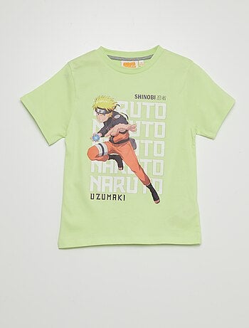 T-shirt manches courtes Naruto Sasuke mauve garçon | La Halle