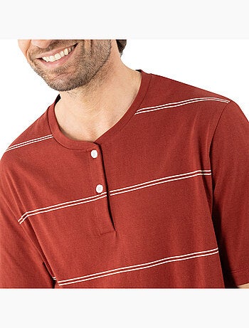Pyjama court ouvert homme Mercerisé Eminence