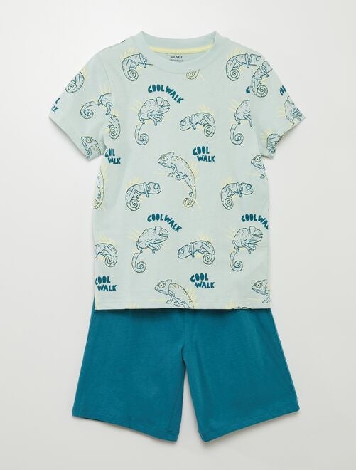 Pyjama court panthères - 2 pièces - Kiabi