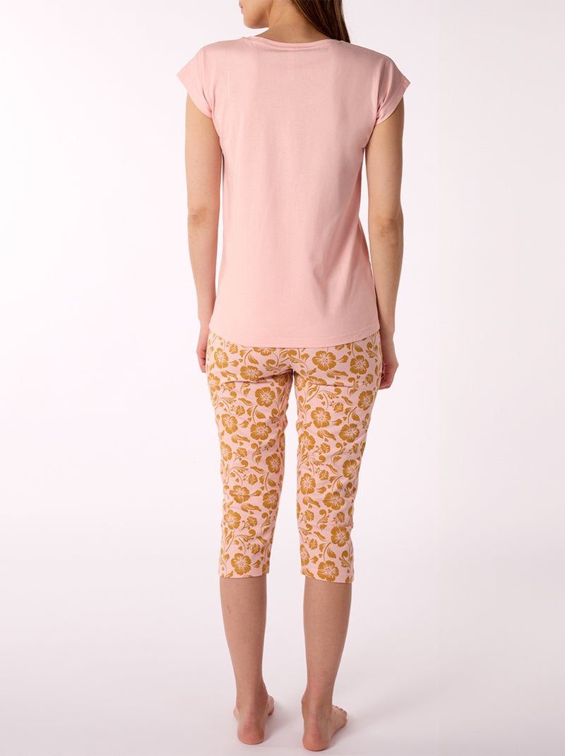 Pyjama court   PUNCHY rose - MELISSA BROWN Rose clair - Kiabi