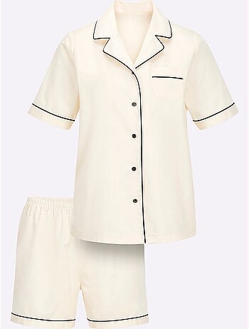 Pyjama Court Satin Coton - Taille Standard - Witt