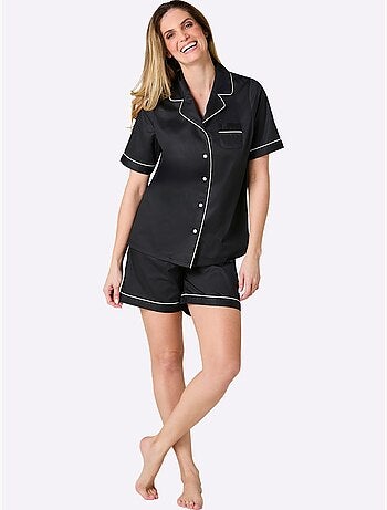 Pyjama Court Satin Coton - Taille Standard - Witt