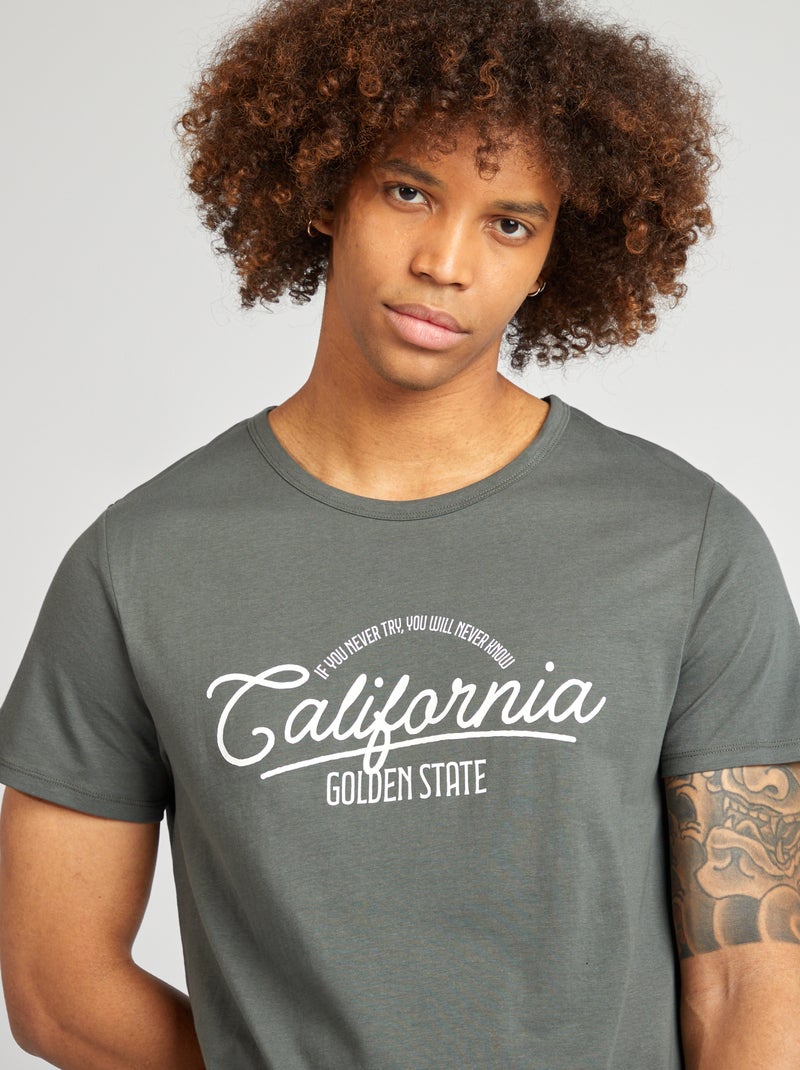 Pyjama court short + t-shirt - 2 pièces Vert - Kiabi