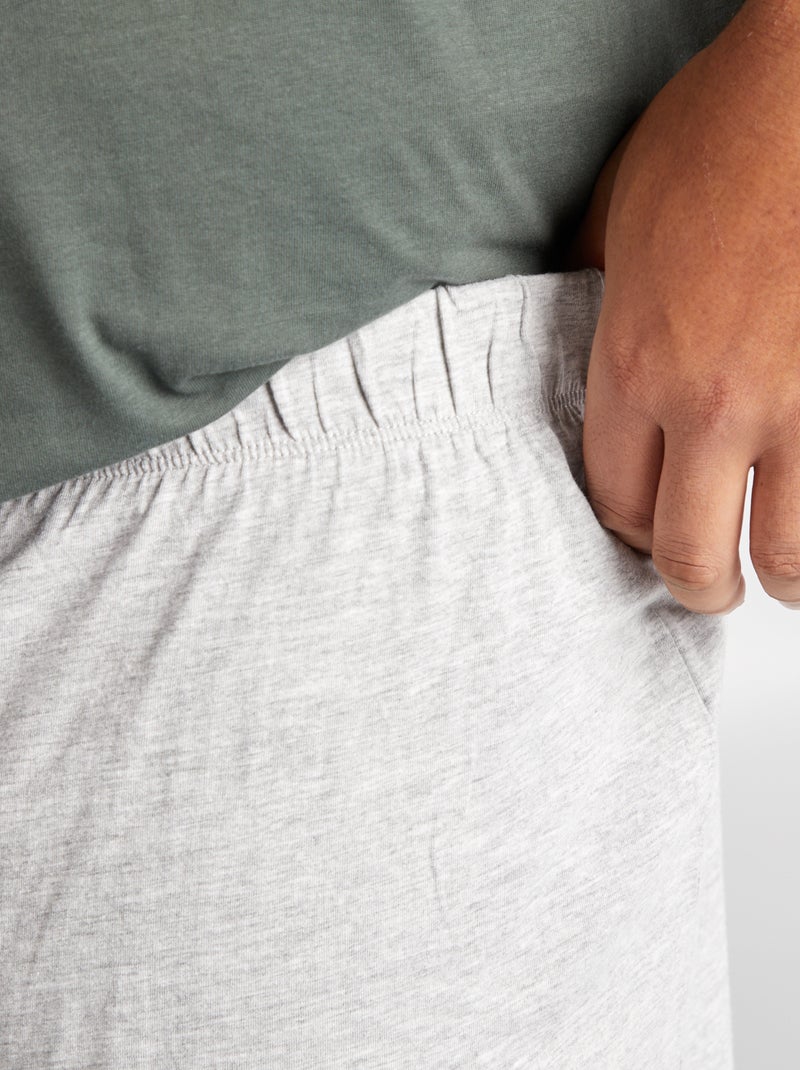 Pyjama court short + t-shirt 'Minecraft' - 2 pièces Noir - Kiabi