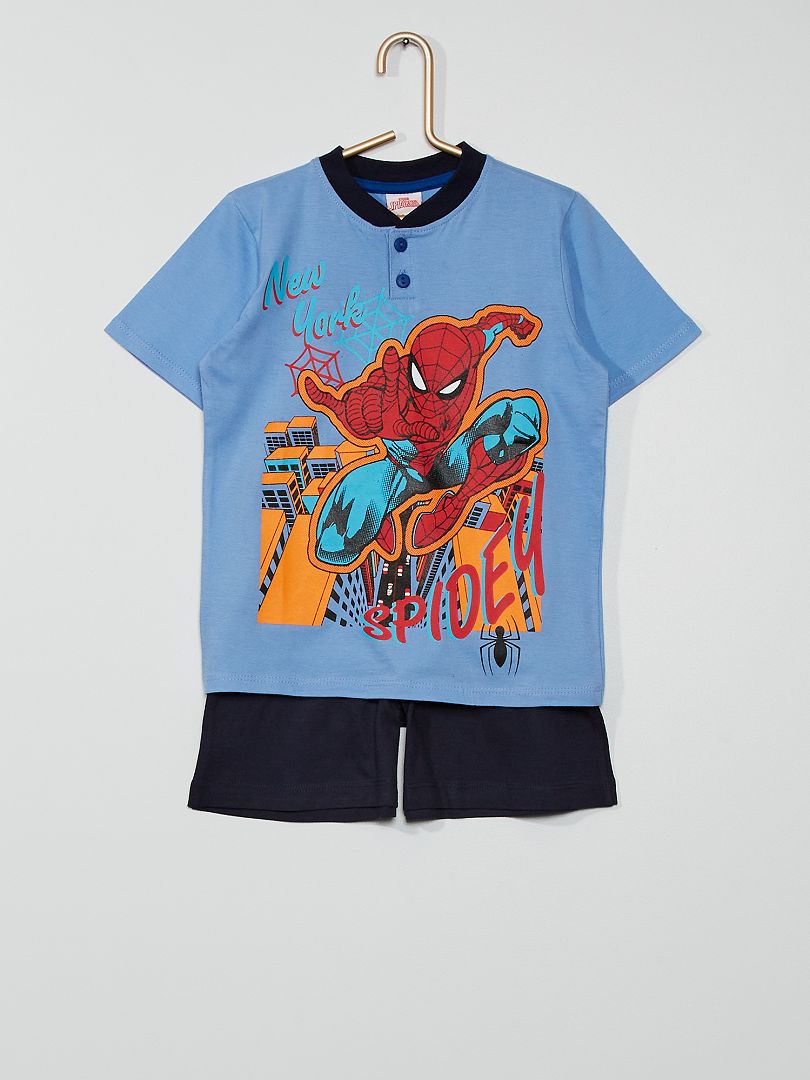Pyjama court 'Spider-Man' de 'Marvel' bleu/marine - Kiabi
