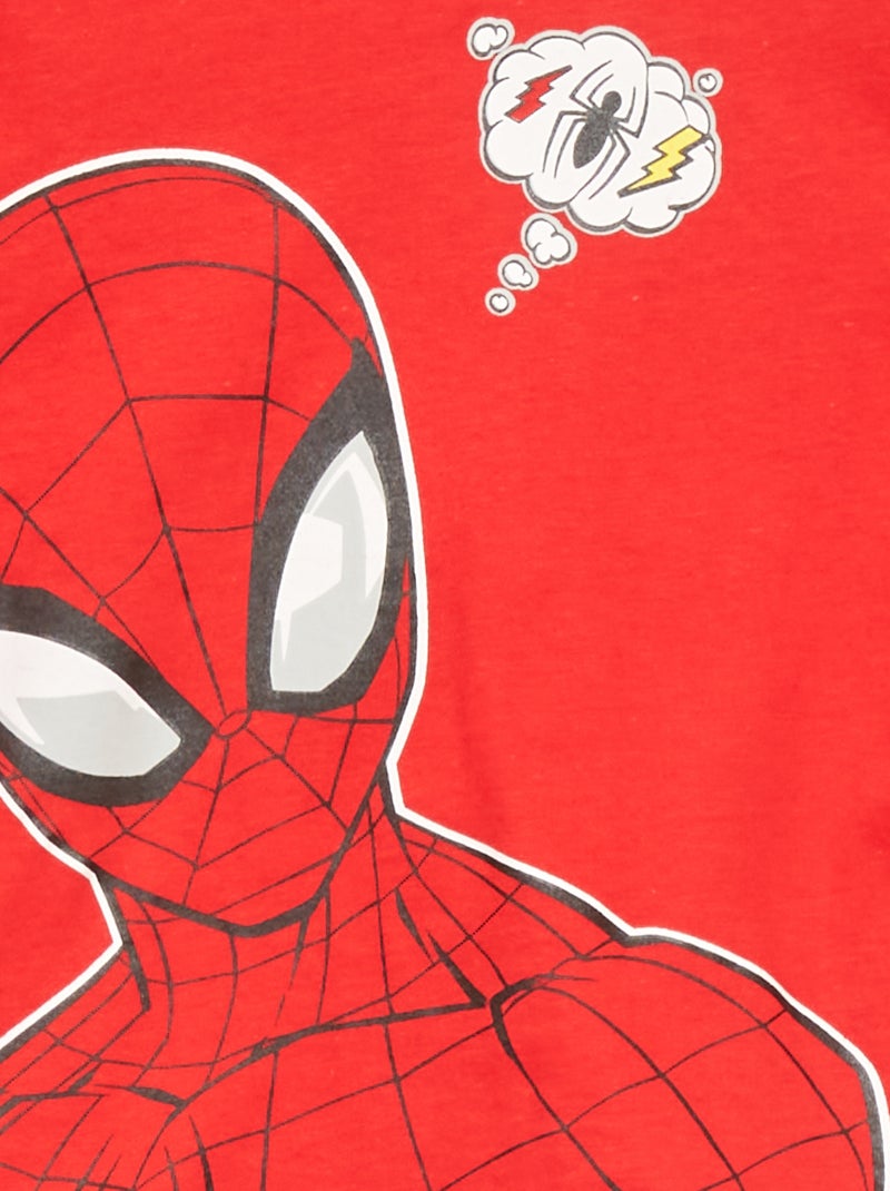 Pyjama court 'Spider-Man' 'Marvel' - 2 pièces rouge/gris - Kiabi