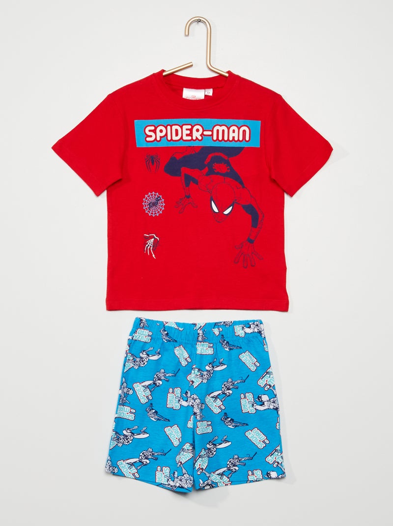 Pyjama court 'Spider-Man' rouge - Kiabi