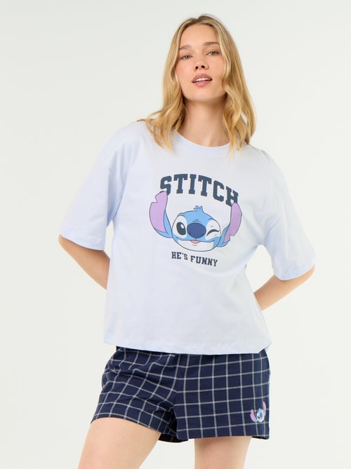 Pyjama court 'Stitch' - 2 pièces - Kiabi Pyjama court 'Stitch' - 2 pièces - Kiabi