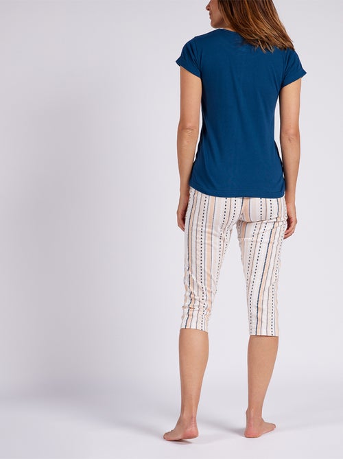 Pyjama court SUMMER LADY marine - MELISSA BROWN - Kiabi Pyjama court SUMMER LADY marine - MELISSA BROWN - Kiabi