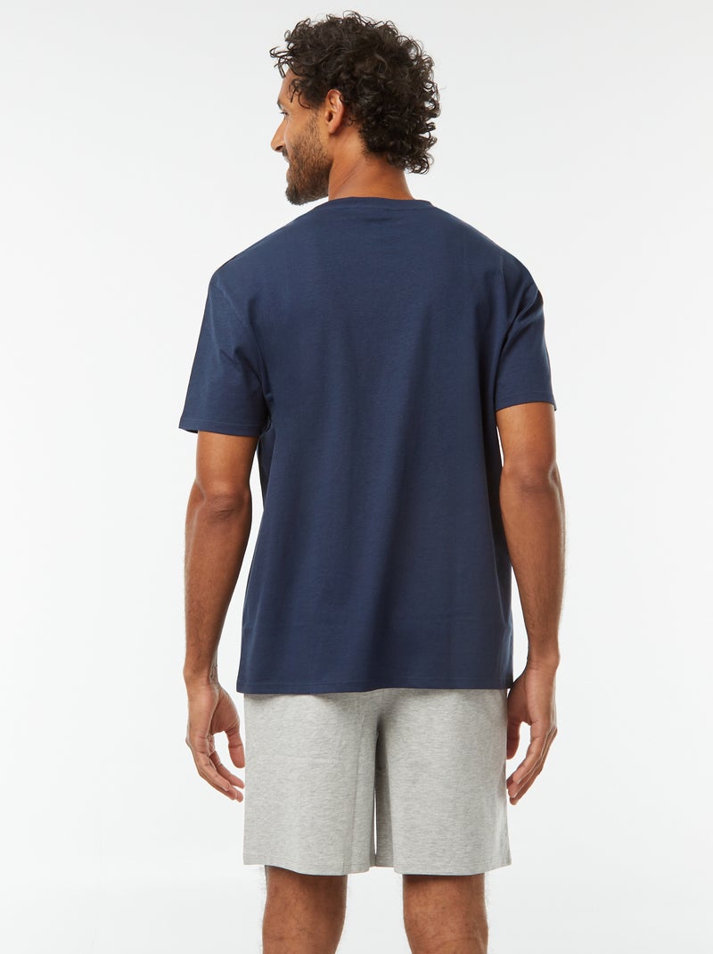 Pyjama court 'Superman' 'DC Comics' - 2 pièces Bleu - Kiabi