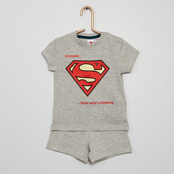 Pyjama Court Superman Bebe Garcon Gris Kiabi 3 60