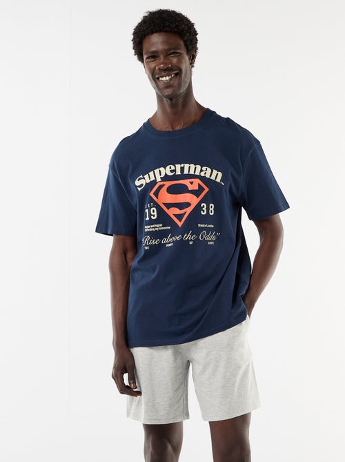 Pyjama court 'Superman' t-shirt + short - 2 pièces - Kiabi