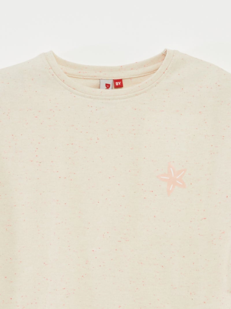 Pyjama court t-shirt + short - 2 pièces beige - Kiabi