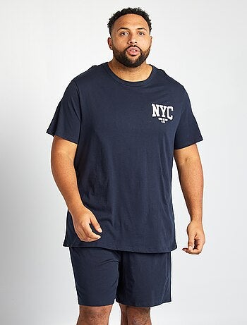 Pyjama court t-shirt + short - 2 pièces