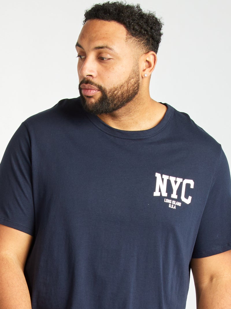 Pyjama court t-shirt + short - 2 pièces BLEU - Kiabi