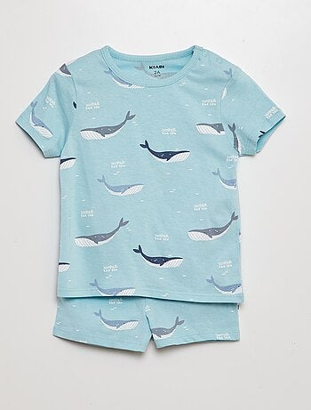 Pyjama court t-shirt + short - 2 pièces
