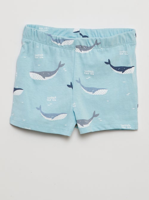 Pyjama court t-shirt + short - 2 pièces - Kiabi