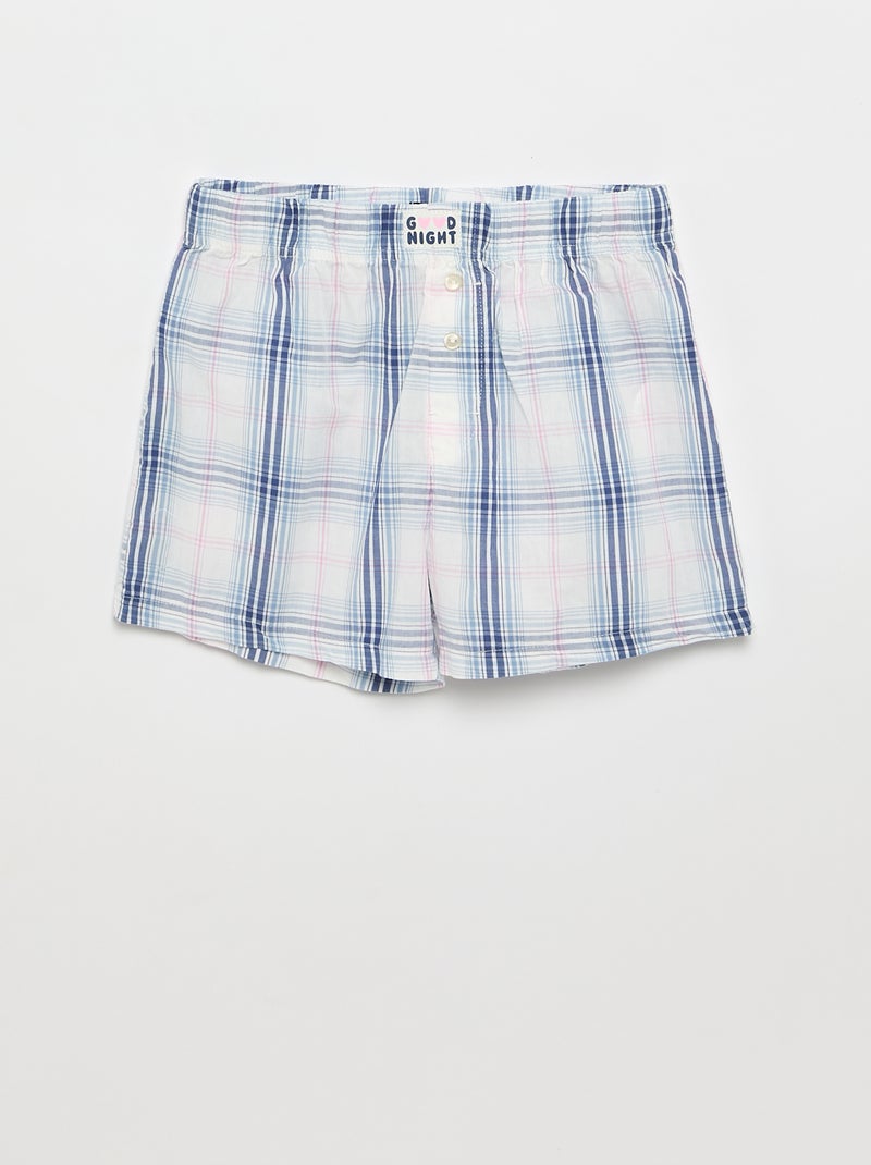 Pyjama court t-shirt + short - 2 pièces Gris - Kiabi