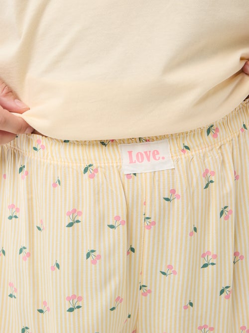 Pyjama court t-shirt + short - 2 pièces - Kiabi