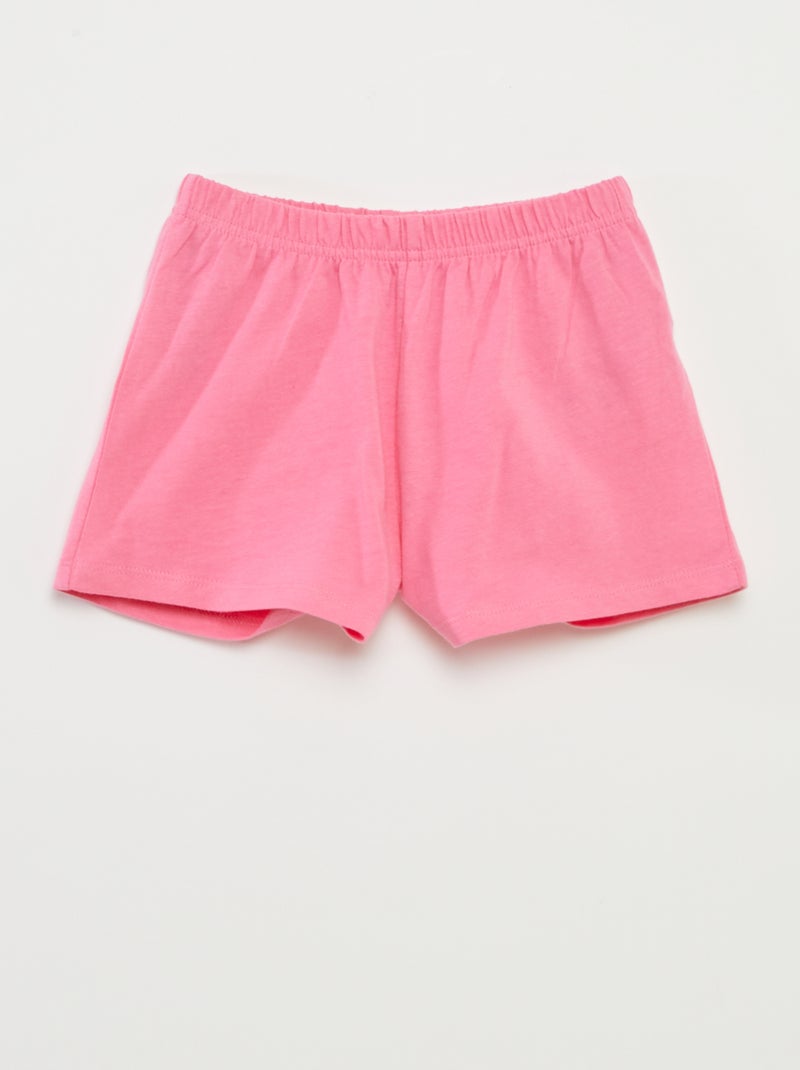 Pyjama court t-shirt + short 'Barbie' - 2 pièces ROSE - Kiabi