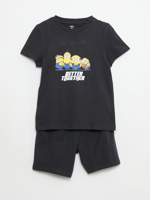 Pyjama court t-shirt + short 'Minions' - 2 pièces - Kiabi