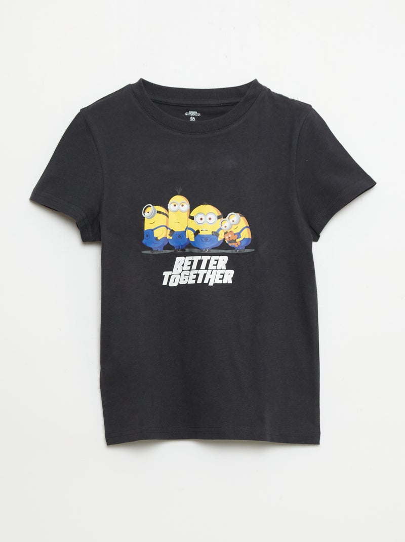 Pyjama court t-shirt + short 'Minions' - 2 pièces Noir - Kiabi