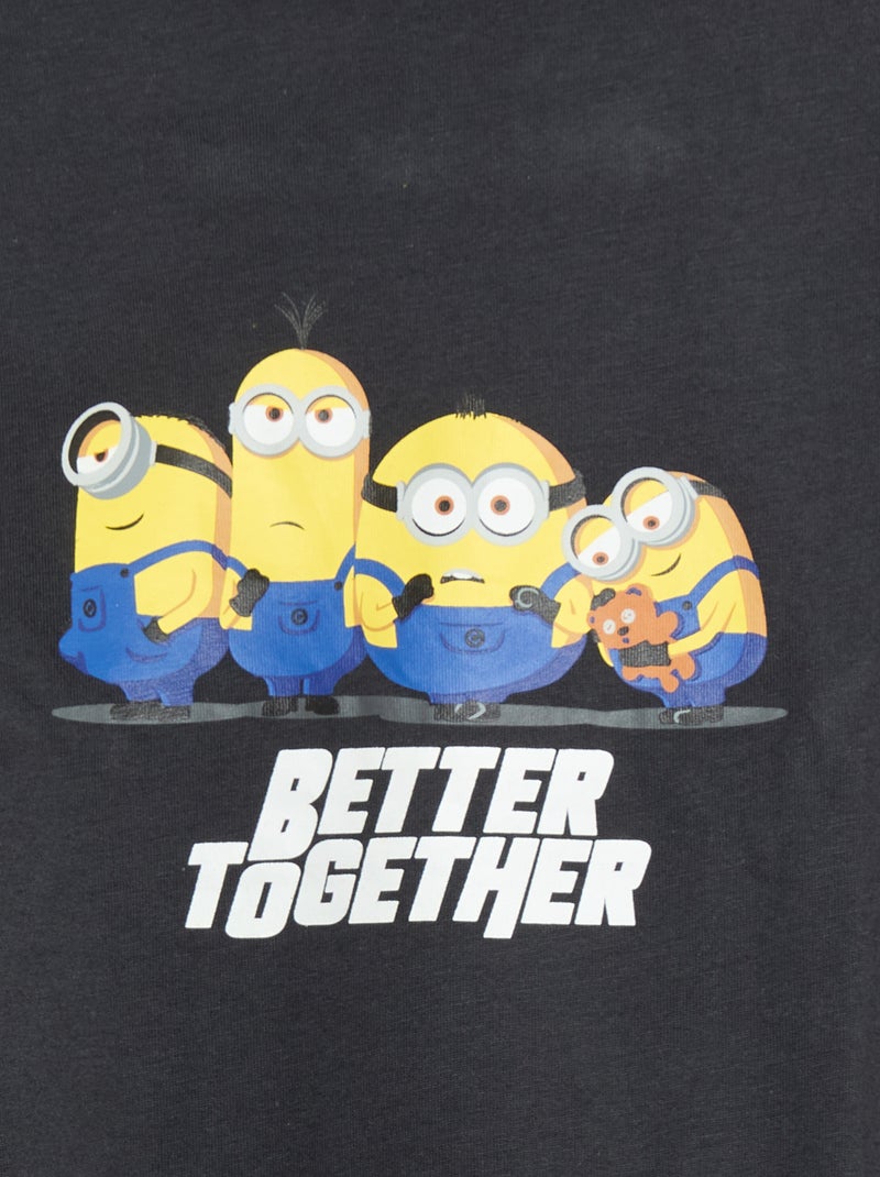 Pyjama court t-shirt + short 'Minions' - 2 pièces Noir - Kiabi