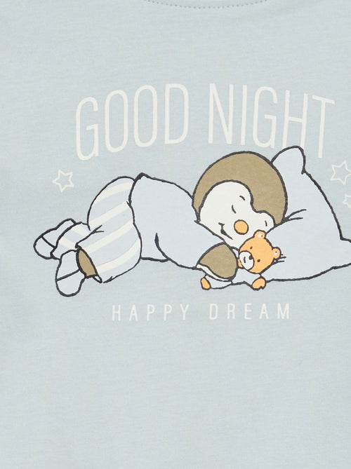 Pyjama court t-shirt + short 'Tchoupi' - 2 pièces - Kiabi