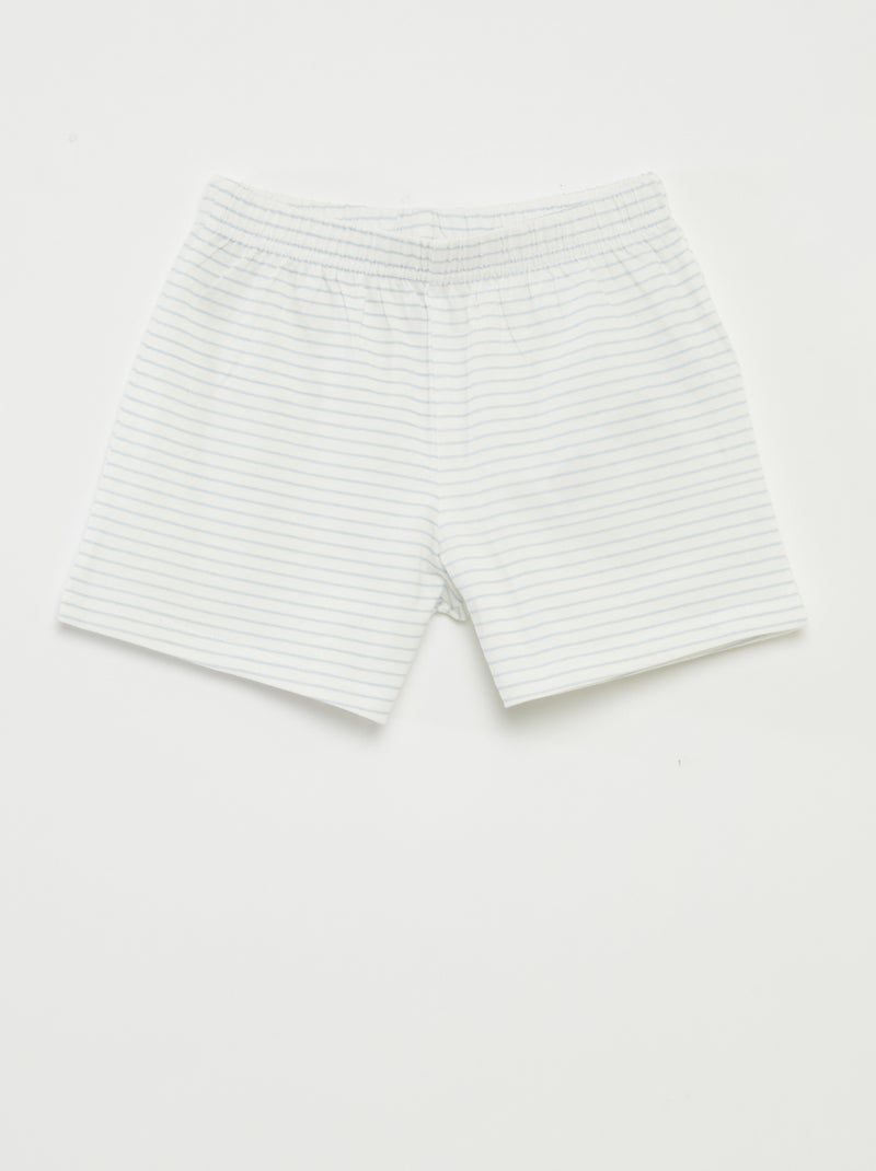 Pyjama court t-shirt + short 'Tchoupi' - 2 pièces BLEU - Kiabi