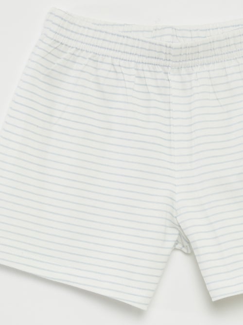 Pyjama court t-shirt + short 'Tchoupi' - 2 pièces - Kiabi